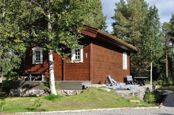 Das Ferienhaus im Sommer title=