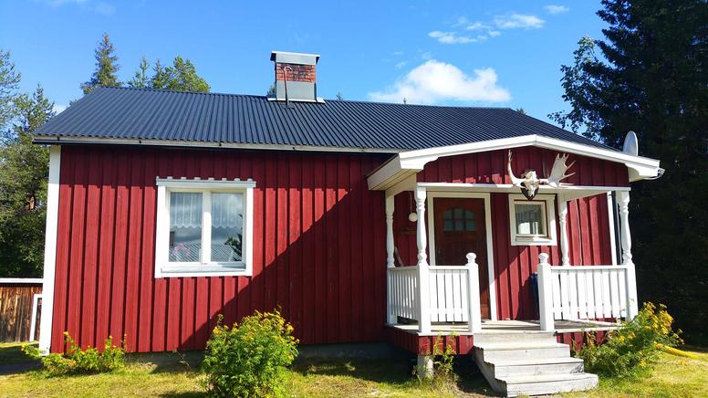 Abborrträsk,  Schweden Ferienhaus 4 Personen, Schwedisch Lappland, Schweden, mit Hund, Seeblick