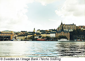 Blick auf Stockholm in Mittelschweden