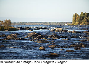 Der Torne River, Nordschweden