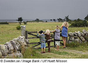 Kinder auf der Insel Ã–land, SÃ¼dschweden